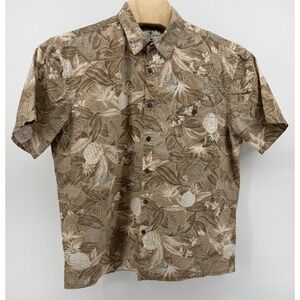 Island Shores Hawaiian Shirt Men's Size XL 100% Rayon Floral Tropical‎ Aloha